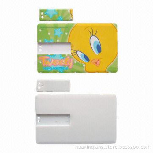 Credit Card USB Flash Drive, Made of ABS